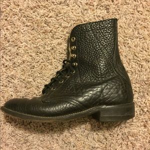 Black military boots